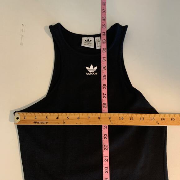 Adidas Tank Dress Womens M Medium Black Adicolor Essentials Racerback Mini - Picture 6 of 12